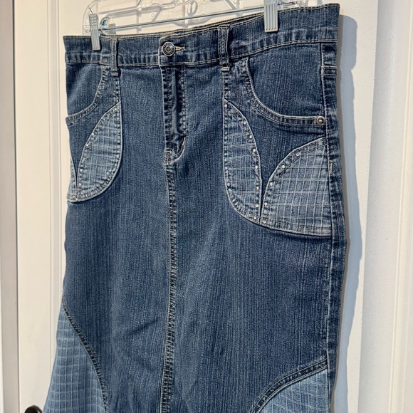 Advance Vintage Women's Blue Denim Skirt Size 34 - Picture 3 of 8